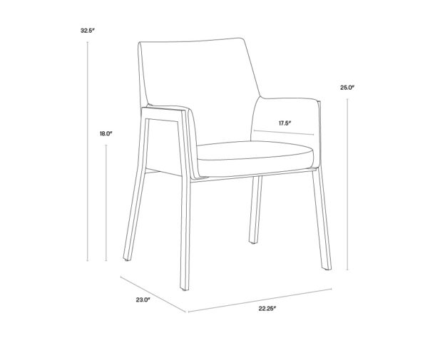 Bernadette Dining Armchair - Image 6
