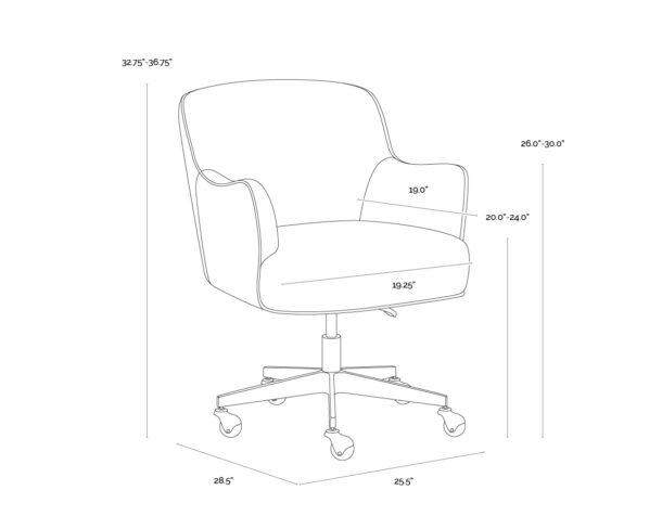 Karina Office Chair - Image 4