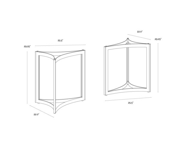 Mendoza Dining Table Base (Set of 2) - Image 3