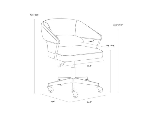 Leonce Office Chair - Image 6