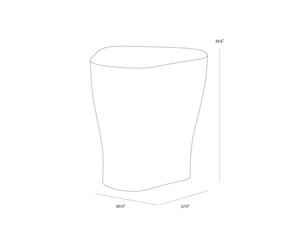 Dali End Table - White - Large - Image 6