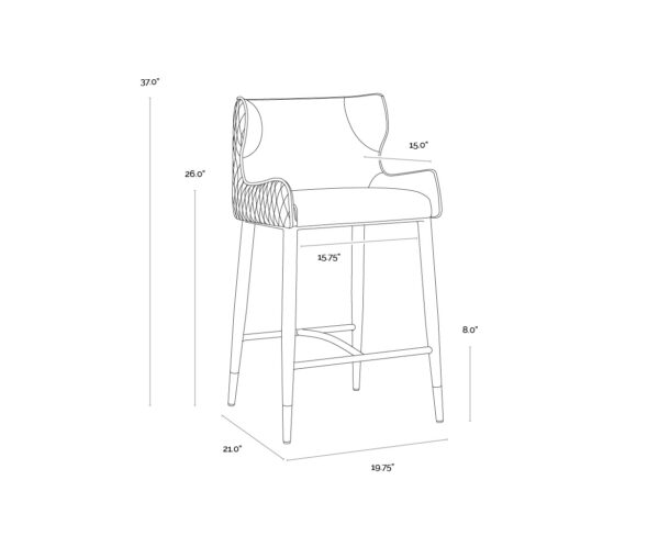 Gianni Counter Stool - Image 7