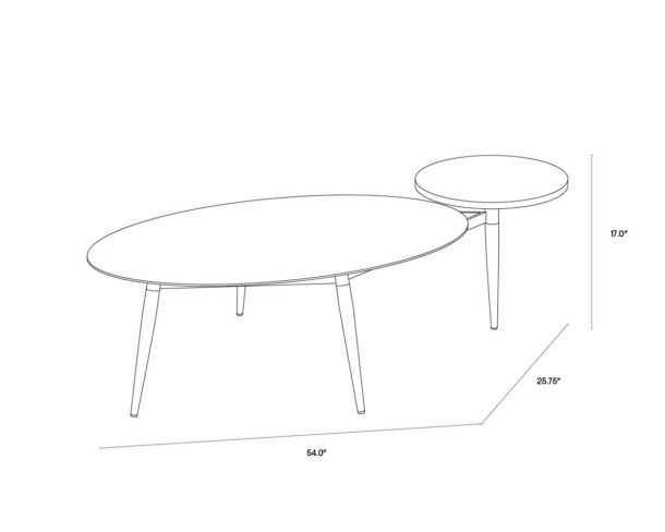 Tuner Coffee Table - Oval - Image 6