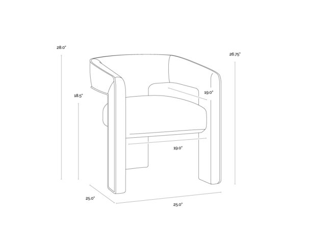 Krasner Dining Armchair - Image 6