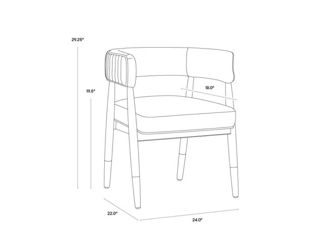 Callem Dining Armchair - Image 6
