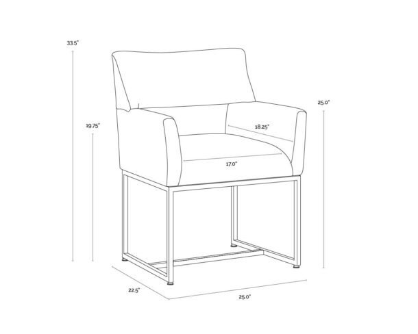 Greco Dining Armchair - Image 6