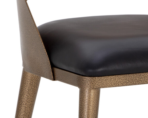 Dezirae Dining Chair - Antique Brass - Image 2
