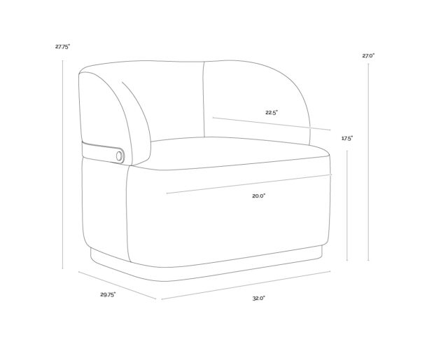 Brinda Swivel Lounge Chair - Image 5