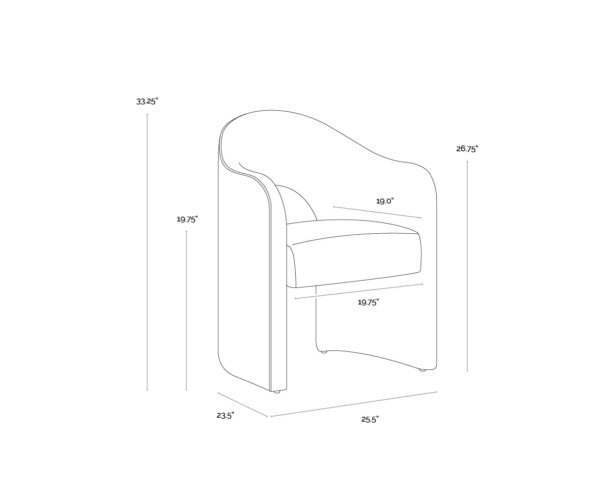 Anaya Dining Armchair - Image 5
