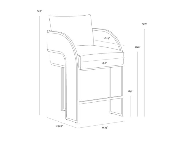 Baz Counter Stool - Image 6