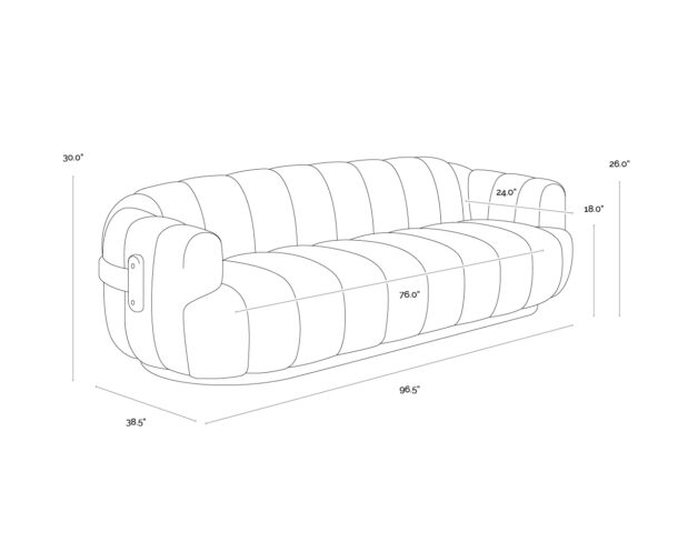 Tadeo Sofa - Warm Brown - Image 5