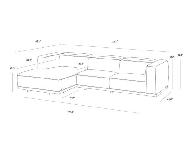 Beau Sofa Chaise - Image 5