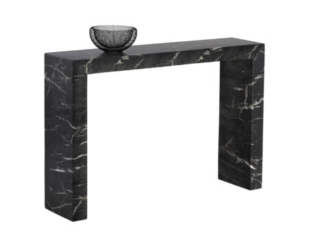 Axle Console Table - Marble Look