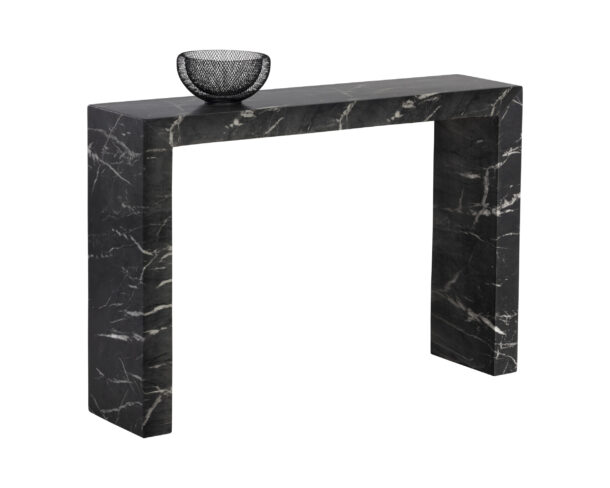 Axle Console Table - Marble Look