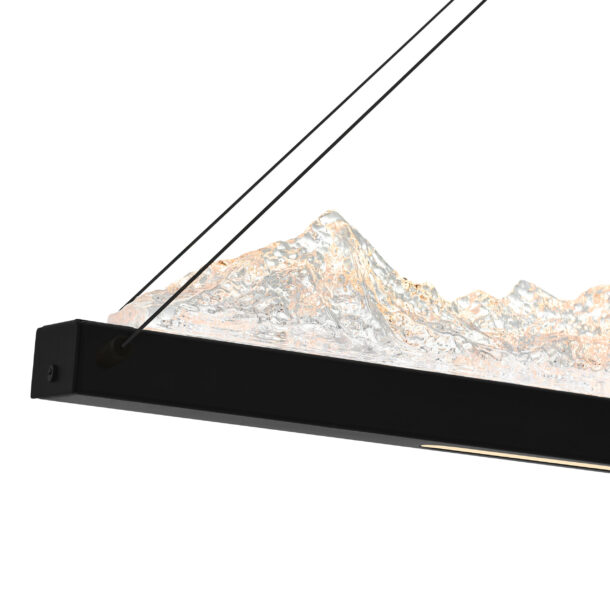 Himalayas Integrated LED Black Chandelier - Image 3