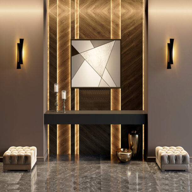 Candora Integrated LED Black Vanity Light - Image 2