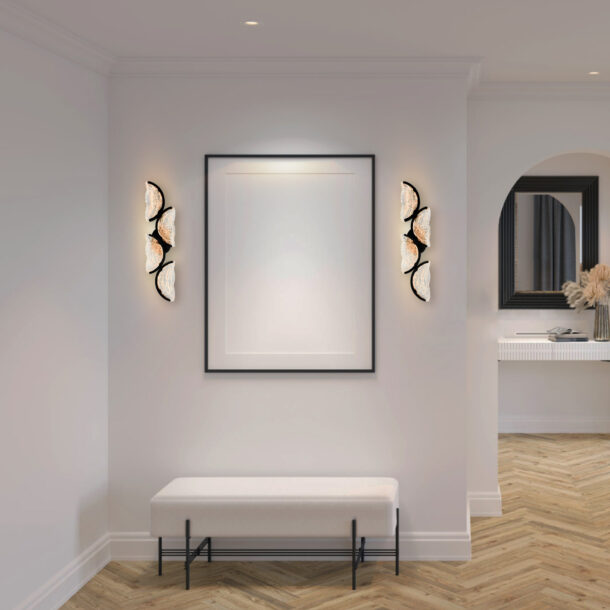 Moon Integrated LED Black Wall Light - Image 2