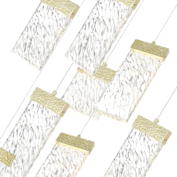 Carolina LED Chandelier With Gold Leaf Finish - Image 2