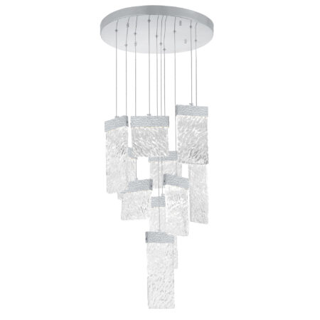 Carolina LED Chandelier With Pewter Finish
