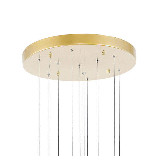 Carolina LED Chandelier With Gold Leaf Finish - Image 5