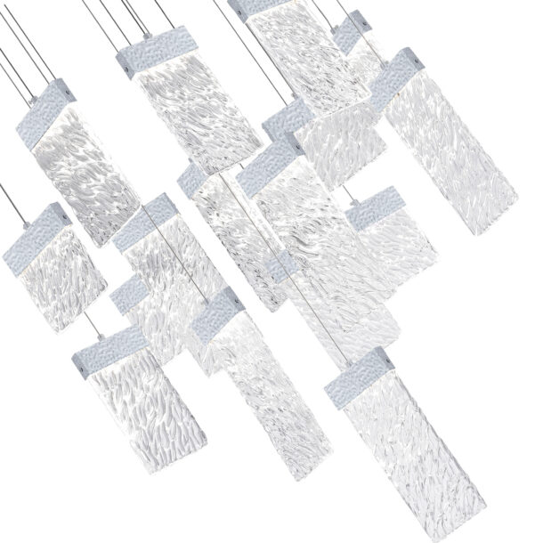 Carolina LED Chandelier With Pewter Finish - Image 3
