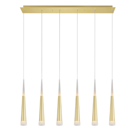 Andes LED Pool Table Light With Satin Gold Finish