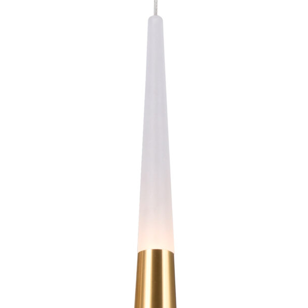 Andes LED Down Mini Pendant With Satin Gold Finish - Image 2