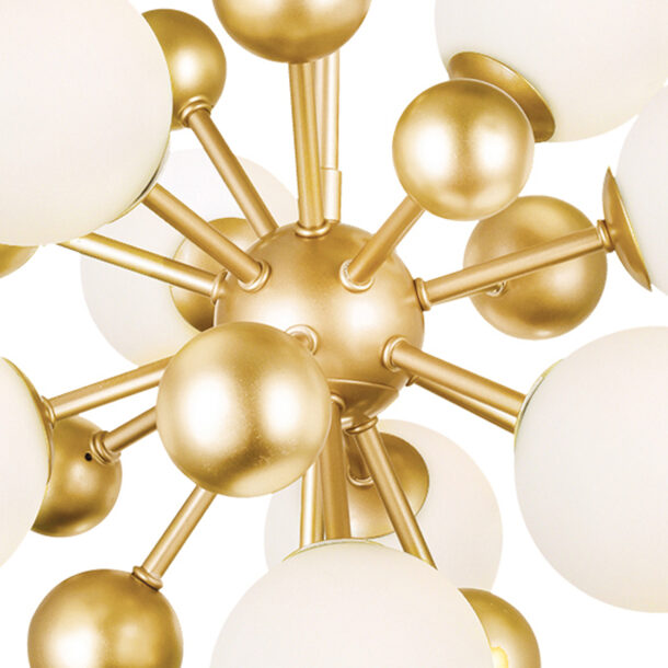 Element 8 Light Chandelier With Sun Gold Finish - Image 2