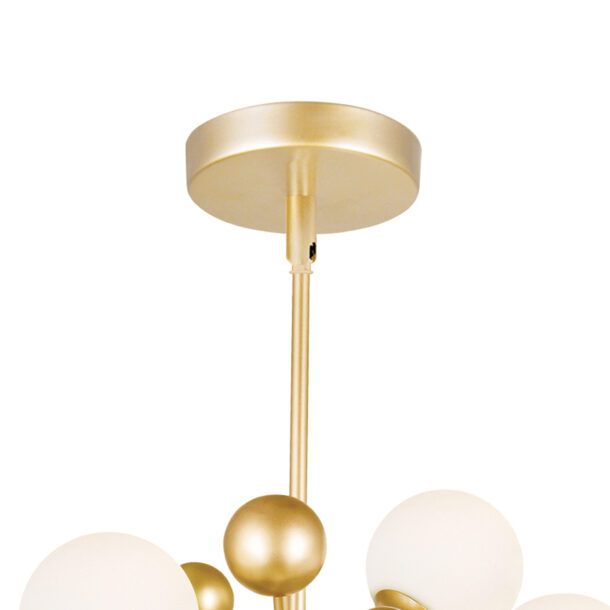 Element 8 Light Chandelier With Sun Gold Finish - Image 5