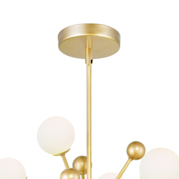 Element 11 Light Chandelier With Sun Gold Finish - Image 5