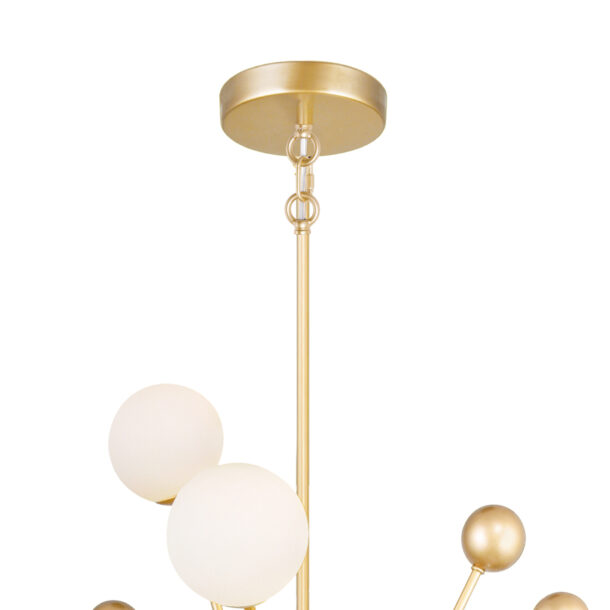 Element 17 Light Chandelier With Sun Gold Finish - Image 6