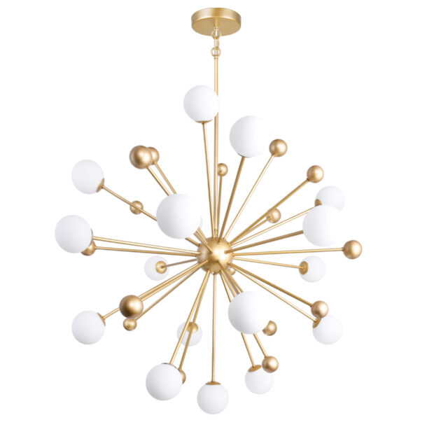 Element 17 Light Chandelier With Sun Gold Finish - Image 7