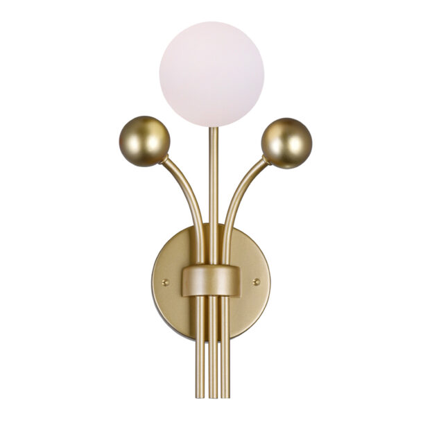 Element 1 Light Wall Light With Sun Gold Finish - Image 2