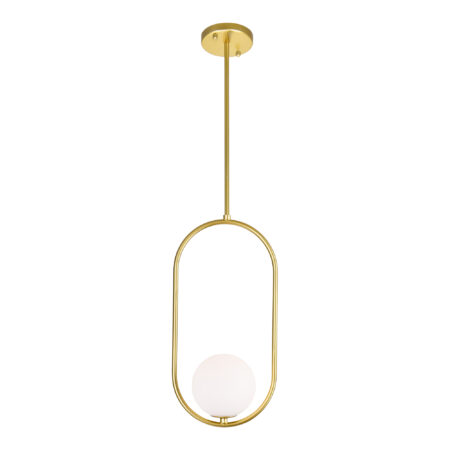 Celeste 1 Light Mini Pendant With Medallion Gold Finish
