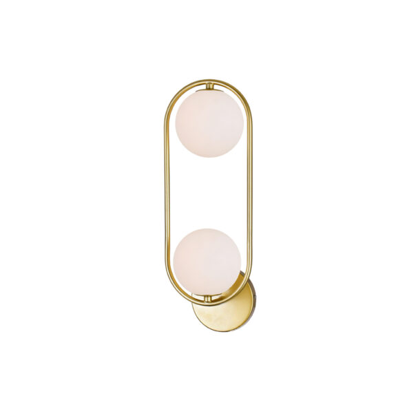 Celeste 2 Light Sconce With Medallion Gold Finish