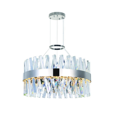 Glace LED Chandelier With Chrome Finish