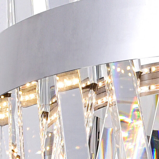Glace LED Chandelier With Chrome Finish - Image 3