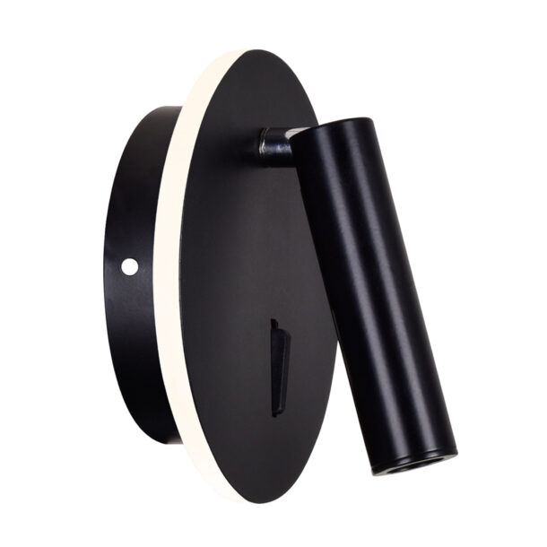 Private I LED Sconce With Matte Black Finish - Image 4