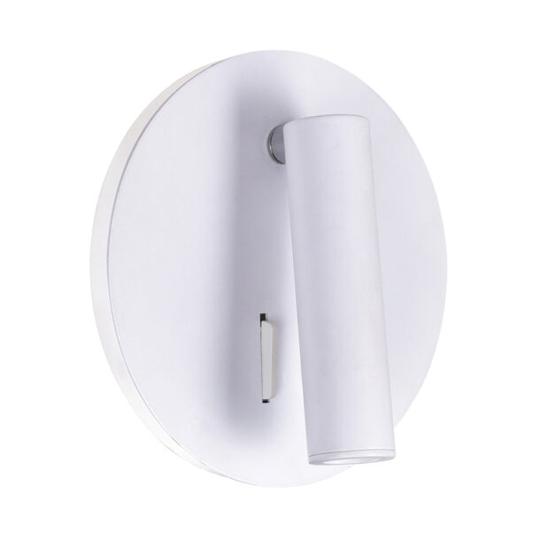 Private I LED Sconce With Matte White Finish - Image 5