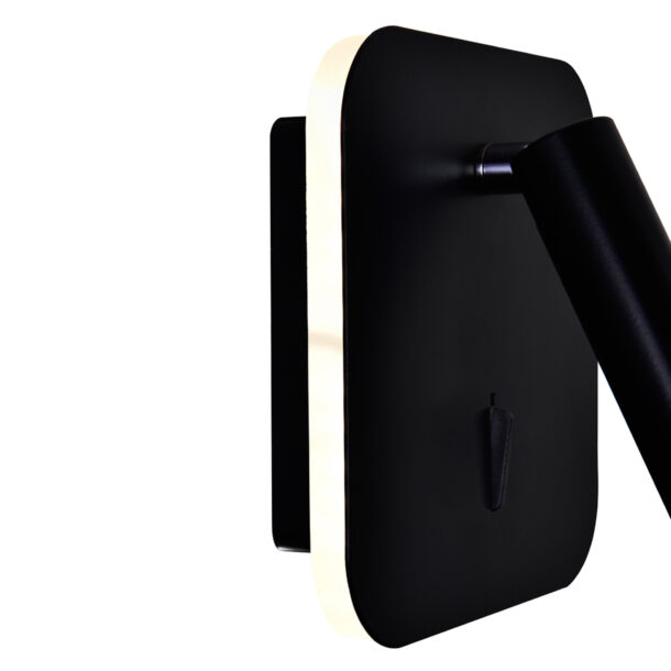 Private I LED Sconce With Matte Black Finish - Image 2