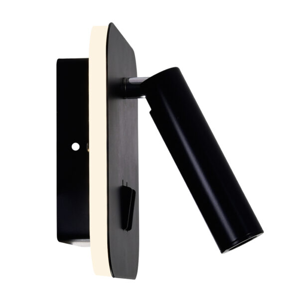Private I LED Sconce With Matte Black Finish - Image 4