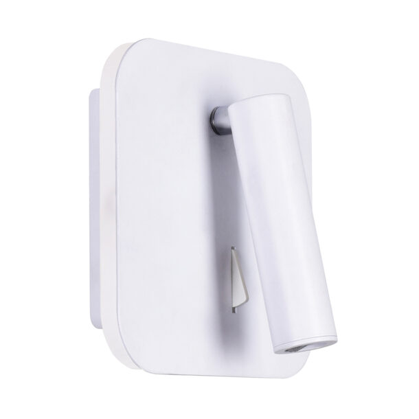 Private I LED Sconce With Matte White Finish - Image 5