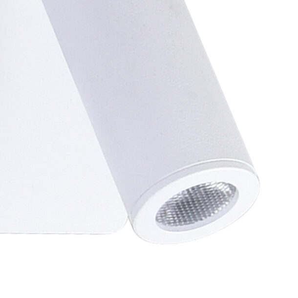 Private I LED Sconce With Matte White Finish - Image 2