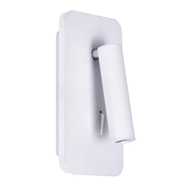 Private I LED Sconce With Matte White Finish - Image 5