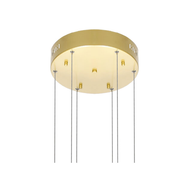 Millipede 32 in LED Satin Gold Chandelier - Image 2