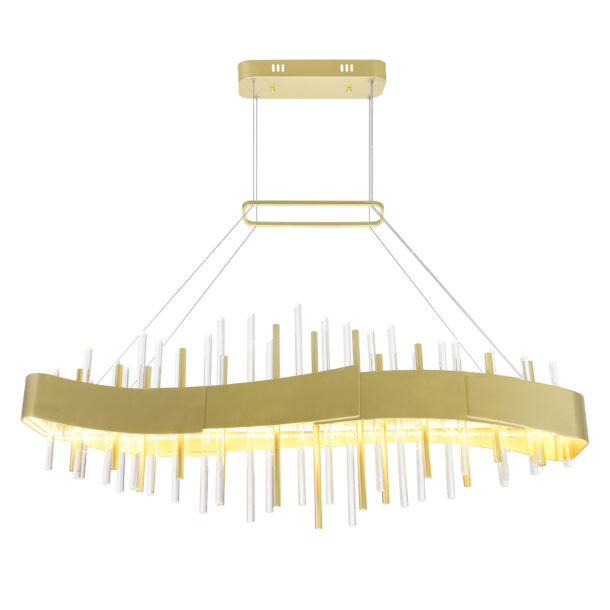 Millipede 40 in LED Satin Gold Chandelier - Image 2