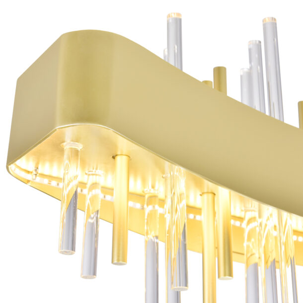 Millipede 40 in LED Satin Gold Chandelier - Image 5