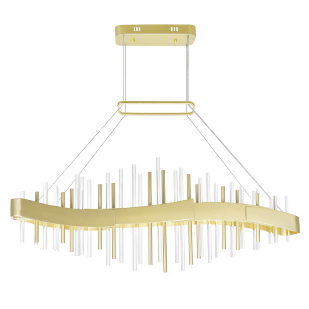 Millipede 40 in LED Satin Gold Chandelier - Image 6