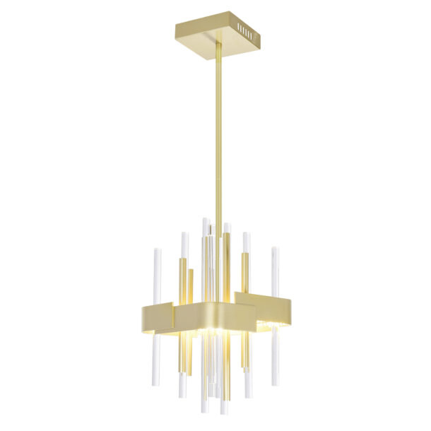 Millipede 8 in LED Satin Gold Mini Pendant - Image 2