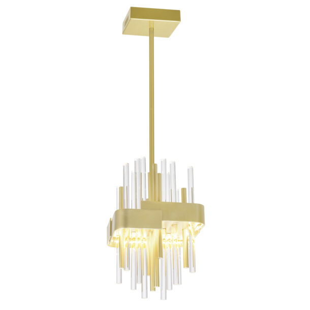 Millipede 8 in LED Satin Gold Mini Pendant - Image 3